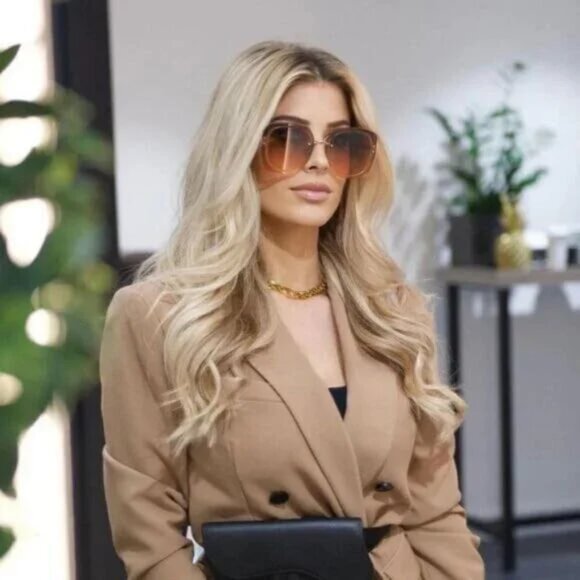 NEW DIOR SUNGLASSES DIOR ULTRADIOR SU B0E0 GOLD NUDE EYEWEAR - Picture 3 of 4